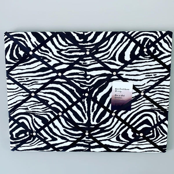 Zebra Print Pin It Board
