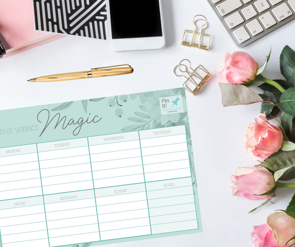 Mint Weekly Planner